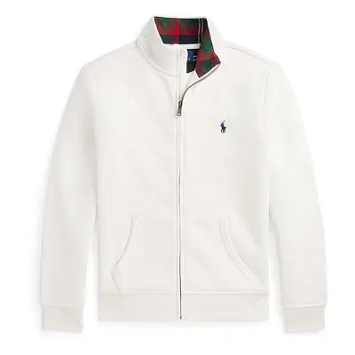 Dětská mikina Polo Ralph Lauren bílá barva, hladká, 323953025002