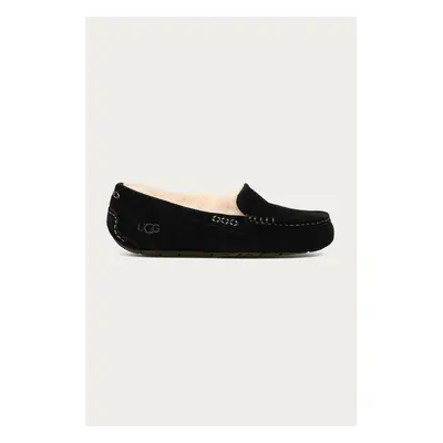 Kožené papuče UGG Ansley 1106878-BLK