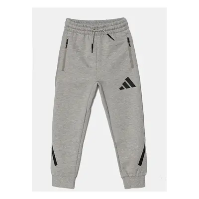 Dětské tepláky adidas J Z.N.E. PT šedá barva, s potiskem, JI7543