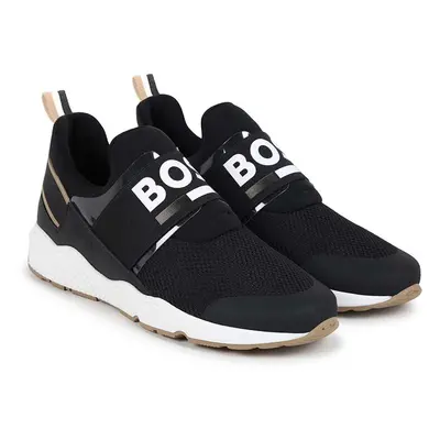 Dětské sneakers boty BOSS černá barva, J51308