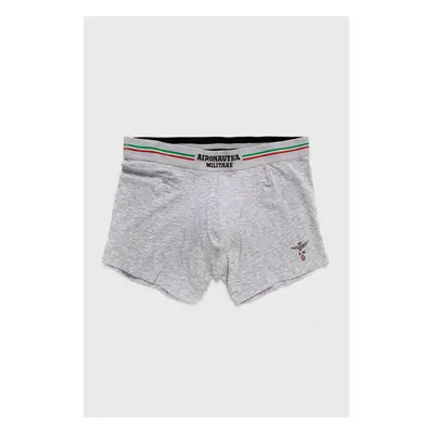 Boxerky Aeronautica Militare (2-pack) pánské, šedá barva