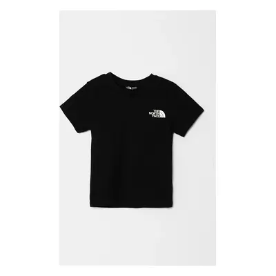 Dětské tričko The North Face TEEN S/S SIMPLE DOME TEE černá barva, s potiskem, NF0A8DRPJK31