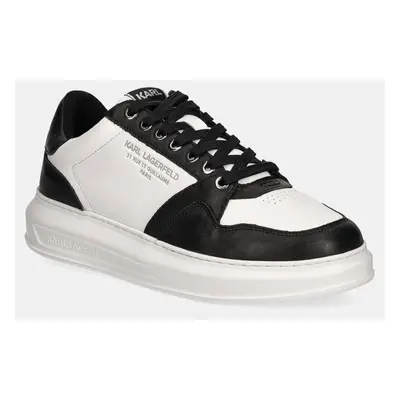 Kožené sneakers boty Karl Lagerfeld KAPRI MENS černá barva, KL52537R