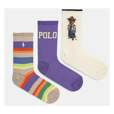 Ponožky Polo Ralph Lauren 3-pack dámské, 455955248