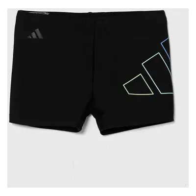 Dětské plavky adidas Performance BB BOXER černá barva, IU1897