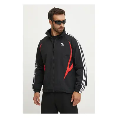 Bunda adidas Originals pánská, černá barva, přechodná, IY2092