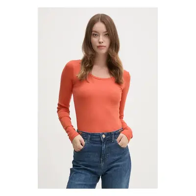 Tričko s dlouhým rukávem Pepe Jeans FINNY oranžová barva, PL505955