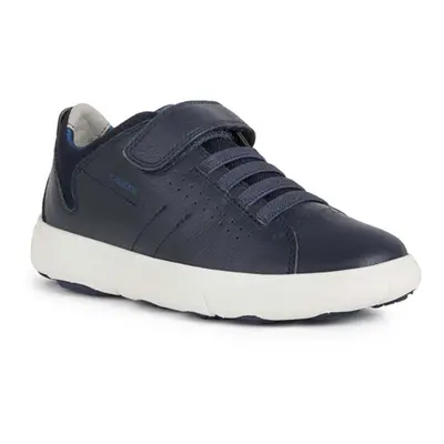 Dětské kožené sneakers boty Geox NEBCUP modrá barva, J02AZB.4614