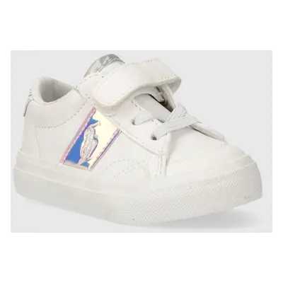 Dětské sneakers boty Polo Ralph Lauren bílá barva