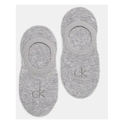 Ponožky Calvin Klein 2-pack dámské, šedá barva, 701228801