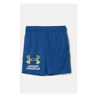 Dětské kraťasy Under Armour Tech Logo Shorts modrá barva, nastavitelný pas, 1383333