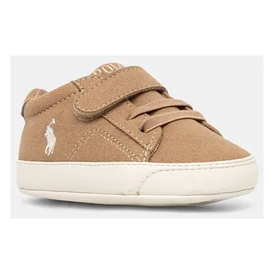 Dětské sneakers boty Polo Ralph Lauren THERON V PS LAYETTE béžová barva, RL00992270