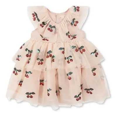 Dívčí šaty Konges Sløjd YVONNE FAIRY DRESS růžová barva, mini, KS101758