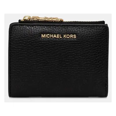 Kožená peněženka MICHAEL Michael Kors černá barva, 32S4G8ED7L