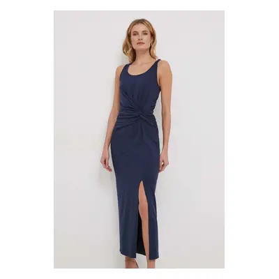 Šaty Lauren Ralph Lauren tmavomodrá barva, maxi, 250925997