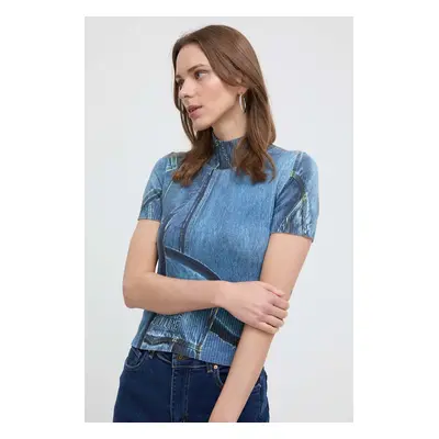 Svetr Versace Jeans Couture dámský, s pologolfem, 76HAFM08 CMH38