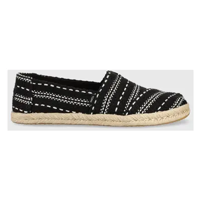 Espadrilky Toms Alpargata Rope černá barva, 10019676