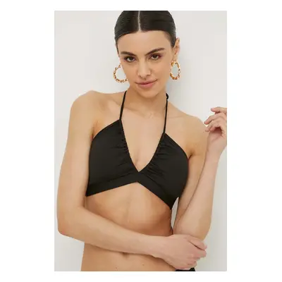 Plavková podprsenka Max Mara Beachwear černá barva, mírně vyztužený košík, 2416821229600