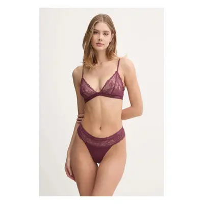 Podprsenka a tanga Calvin Klein Underwear růžová barva, 000QF7989E