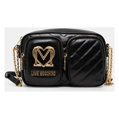 Kabelka Love Moschino černá barva, JC4319PP0L