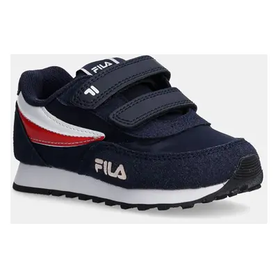 Dětské sneakers boty Fila ORBIT REVOLUTION velcro tmavomodrá barva, FFK0222