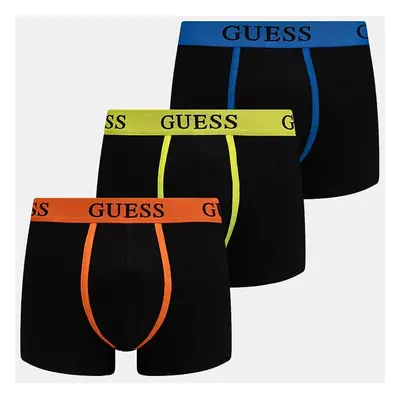 Boxerky Guess 3-pack pánské, černá barva, U4BG90.KCD31