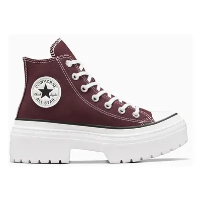 Kecky Converse Chuck Taylor All Star Lugged Heel dámské, vínová barva, A09401C