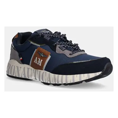 Sneakers boty Aeronautica Militare tmavomodrá barva, SC293CT3381