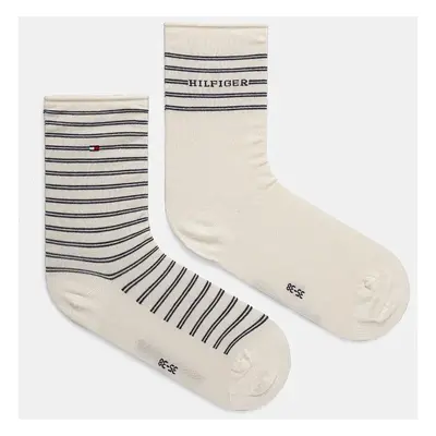 Ponožky Tommy Hilfiger 2-pack dámské, bílá barva, 701229853