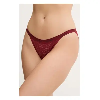 Kalhotky Calvin Klein Underwear vínová barva, 000QD5213E