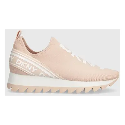 Sneakers boty Dkny ABBI růžová barva, K1421737