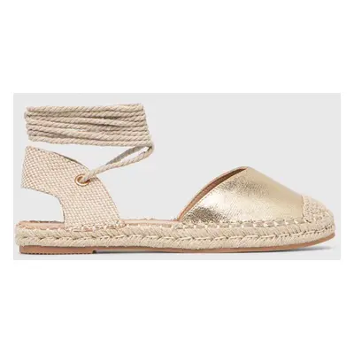 Espadrilky Answear Lab zlatá barva