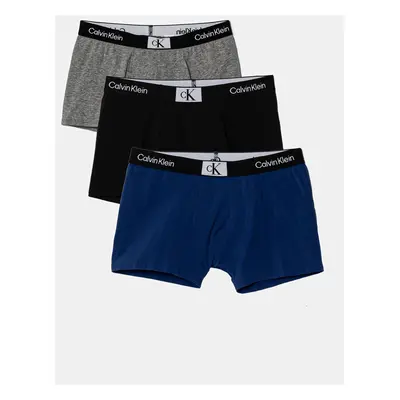 Dětské boxerky Calvin Klein Underwear 3-pack tmavomodrá barva, B70B700486