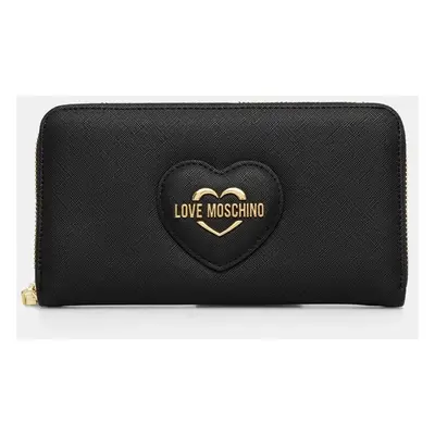 Peněženka Love Moschino černá barva, JC5730PP0L