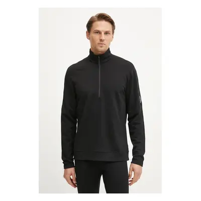 Sportovní mikina Icebreaker Merino 360 Realfleece Elemental černá barva, IB0A571S0011