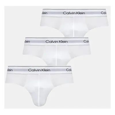 Spodní prádlo Calvin Klein Underwear 3-pack pánské, bílá barva, 000NB3962A