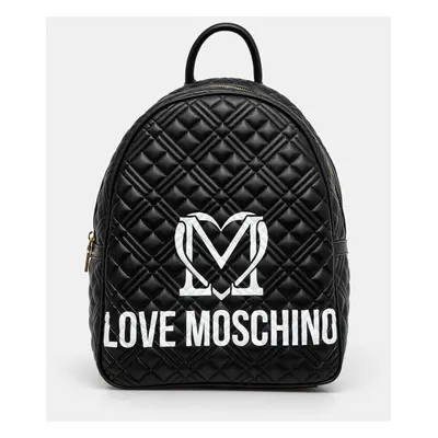 Batoh Love Moschino dámský, černá barva, malý, hladký, JC4377PP0L