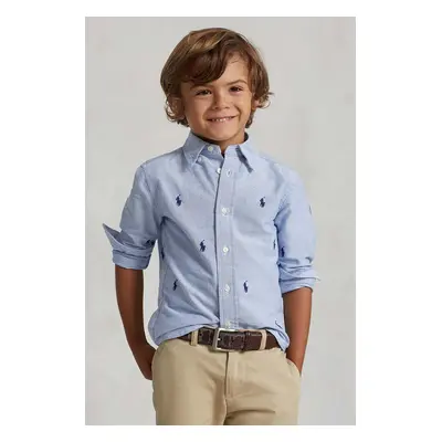 Dětská bavlněná košile Polo Ralph Lauren 322878876001