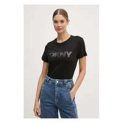 Tričko Dkny černá barva, DJ4T1266