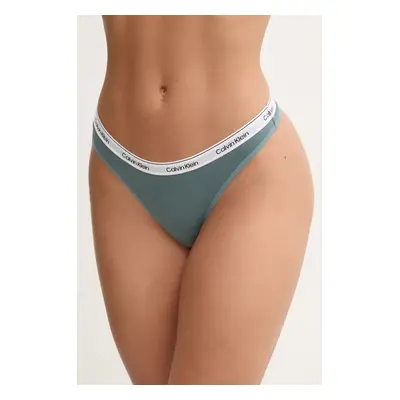 Tanga Calvin Klein Underwear černá barva, 000QD5043E