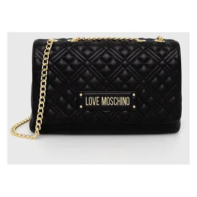 Kabelka Love Moschino černá barva