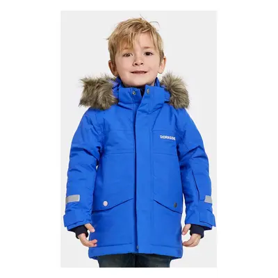 Dětská bunda Didriksons BJÄRVEN KIDS PARKA modrá barva, 505470