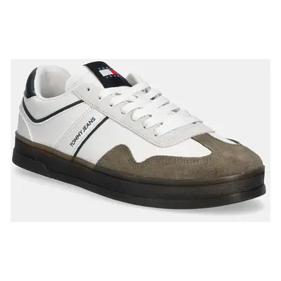 Sneakers boty Tommy Jeans THE GREENWHICH RETRO bílá barva, EM0EM01462