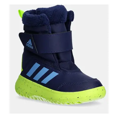 Dětské sněhule adidas Winterplay tmavomodrá barva, IF1713