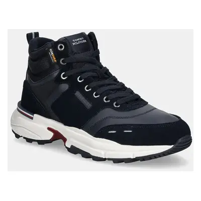 Sneakers boty Tommy Hilfiger M RUNNER CORDURA HI LTH MIX tmavomodrá barva, FM0FM05222