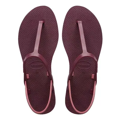 Sandály Havaianas YOU PARATY RJ dámské, fialová barva, na plochém podpatku, 4148985.5143