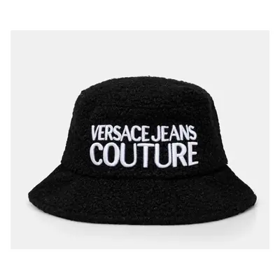 Klobouk z vlněné směsi Versace Jeans Couture černá barva, 77GAZK07 ZSB12