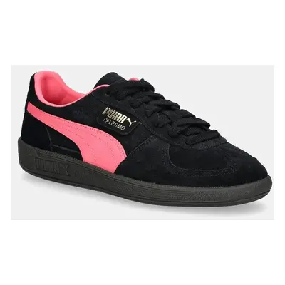 Semišové sneakers boty Puma Palermo Cobalt Glaze černá barva, 396463