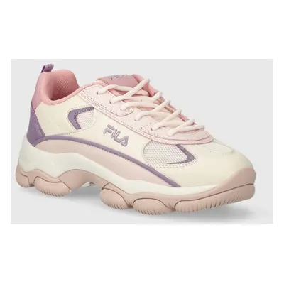 Sneakers boty Fila Stradaucid růžová barva, FFW0192