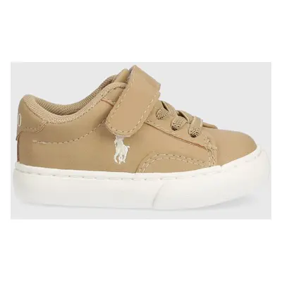 Dětské sneakers boty Polo Ralph Lauren béžová barva